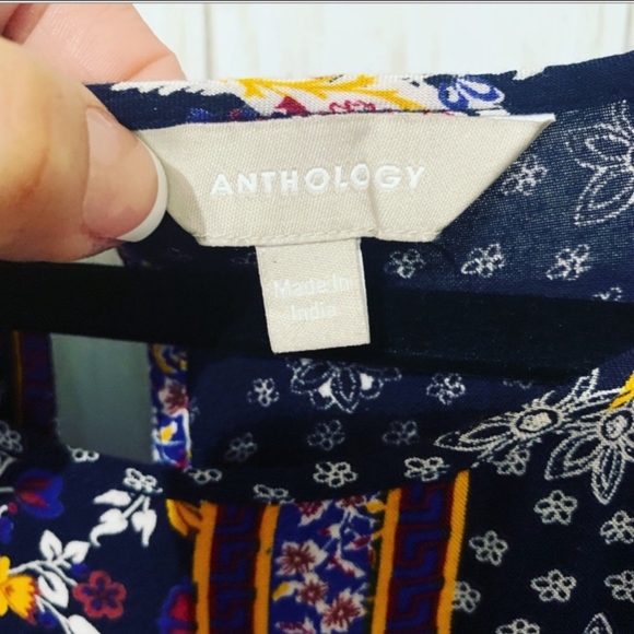 Anthology Fringed floral Tunic cover up size 20 - Picture 6 of 8